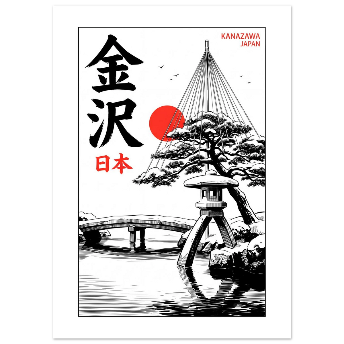 Kanazawa, Japan - Manga Ink manga ink poster