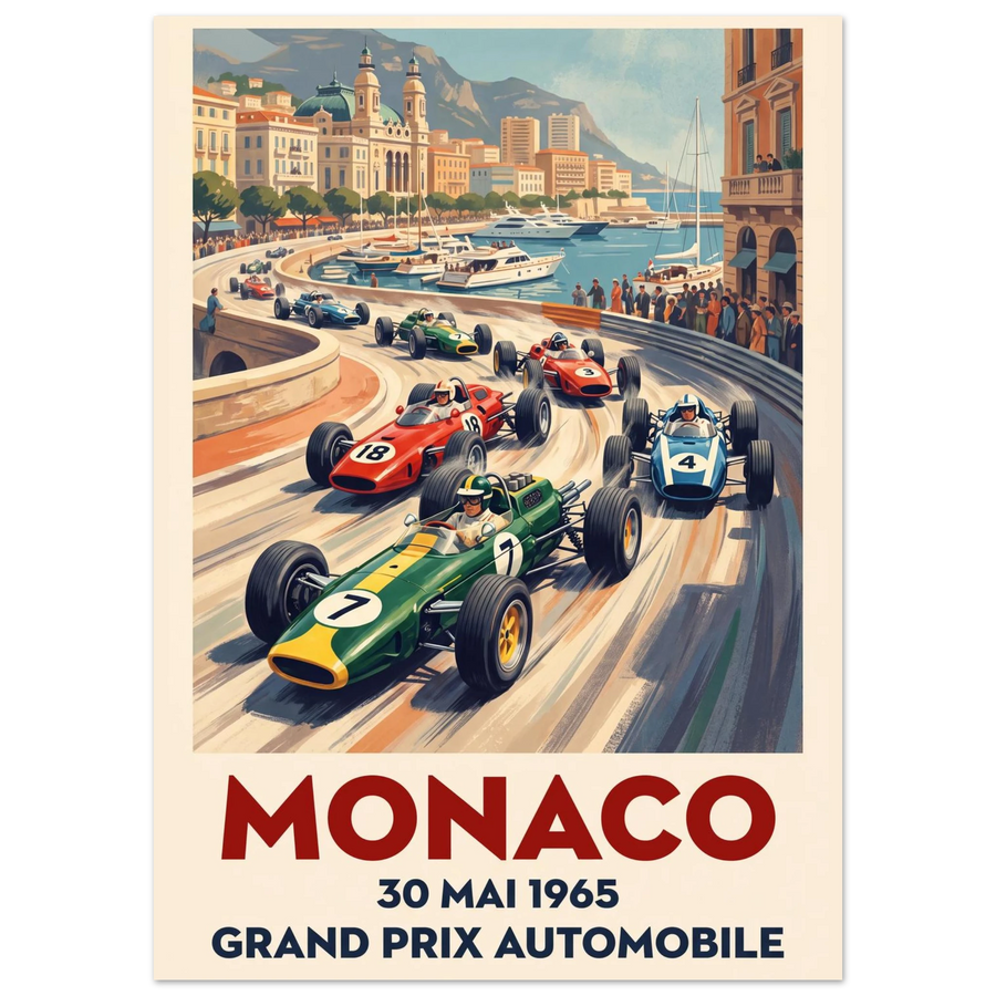 Monaco 1965 — Grand Prix Automobile poster