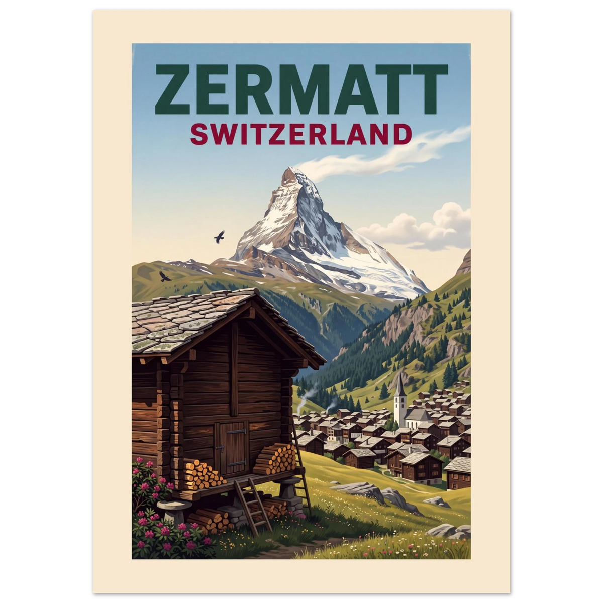 Zermatt — Matterhorn poster