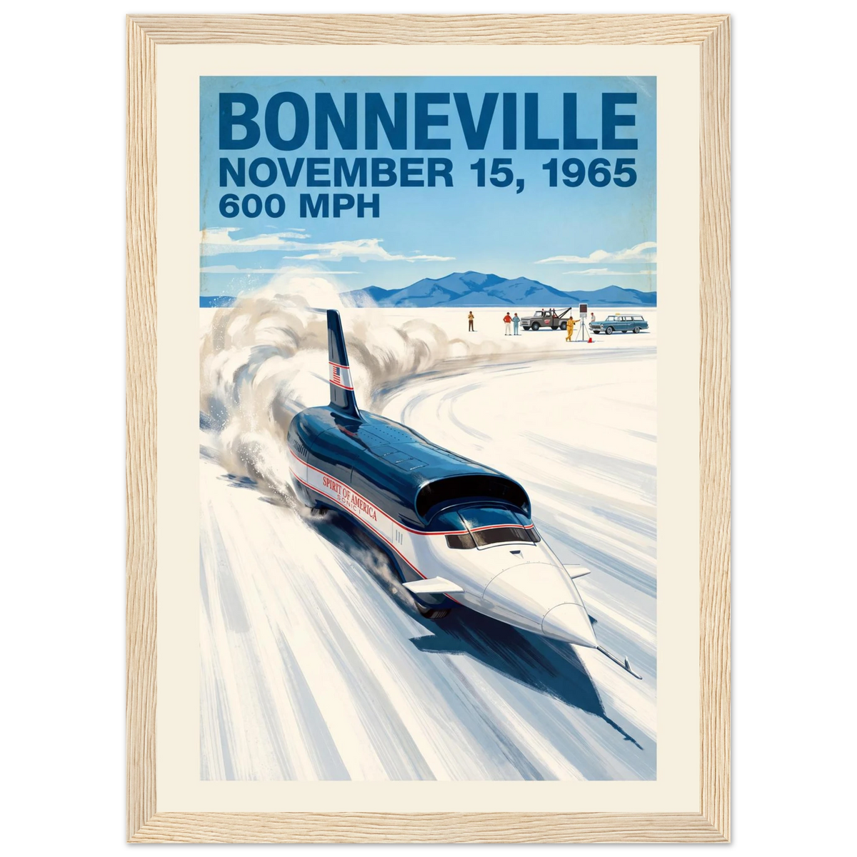 Bonneville 1965 — 600 MPH poster