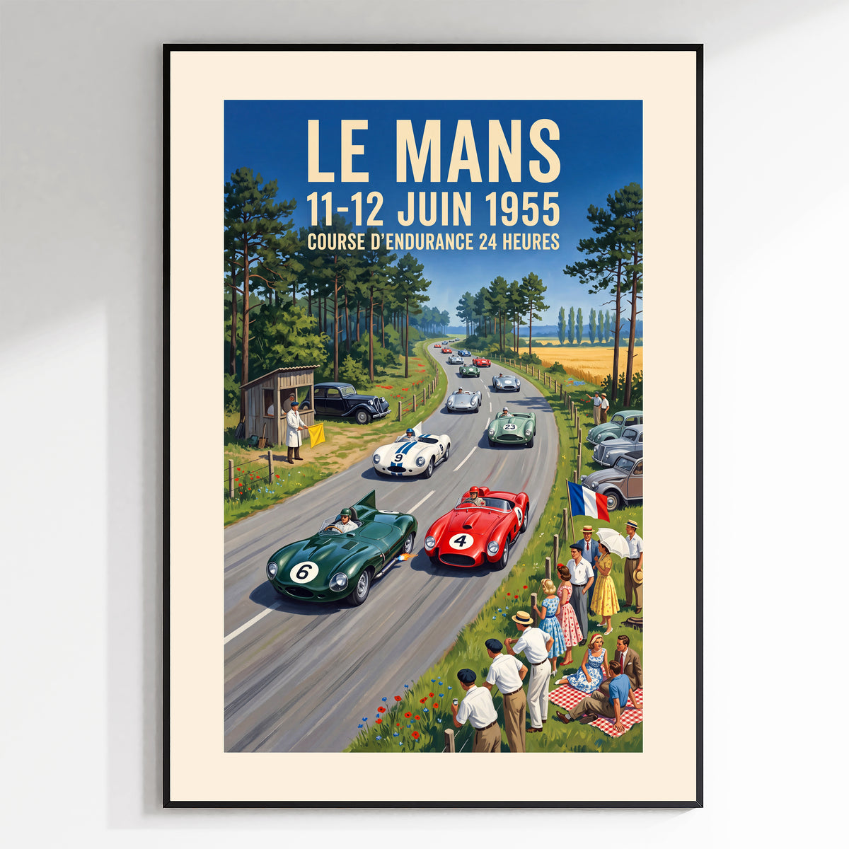 Le Mans 1955 — Daylight Head-On poster