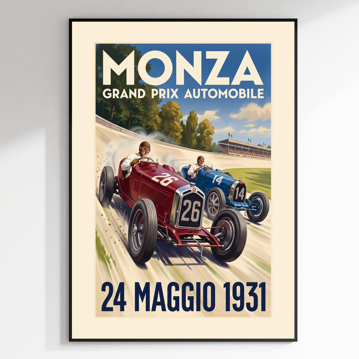 Monza 1931 Grand Prix Poster - Vintage Motor Racing Art