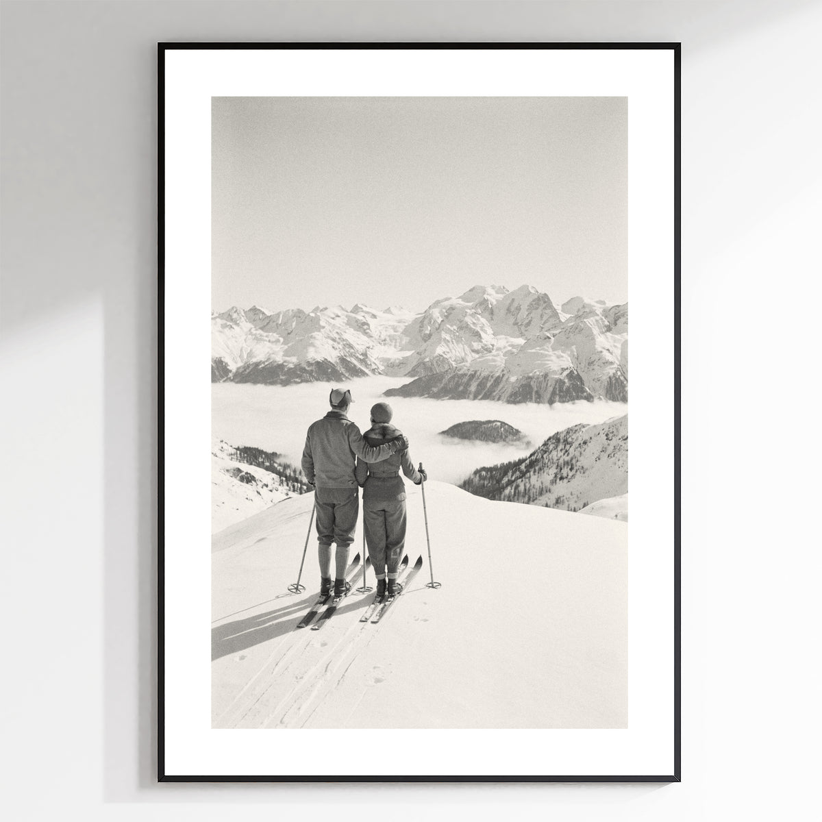 The Summit 1932 - Vintage Ski Photo Print