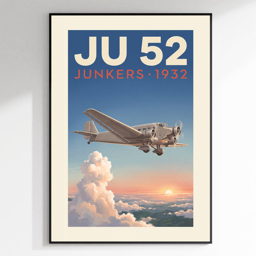 Junkers Ju 52 - Vintage Trimotor Airliner, 1932, In Flight