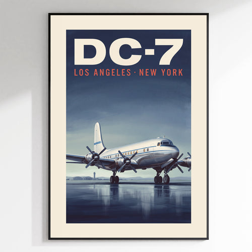 Douglas DC-7 - Vintage Airline, Los Angeles to New York, Four Engines