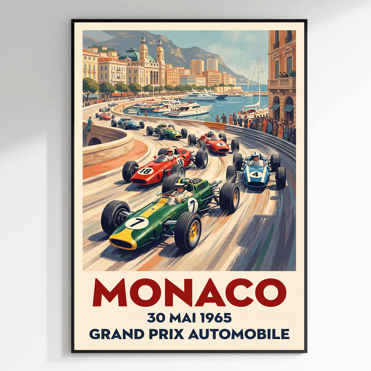 Monaco 1965 — Grand Prix Automobile poster