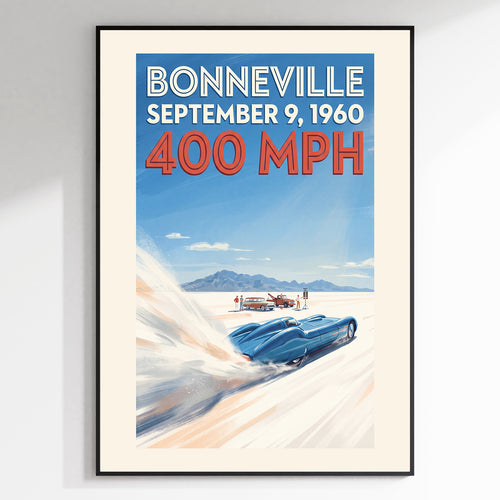 Bonneville 1960 — 400 MPH poster