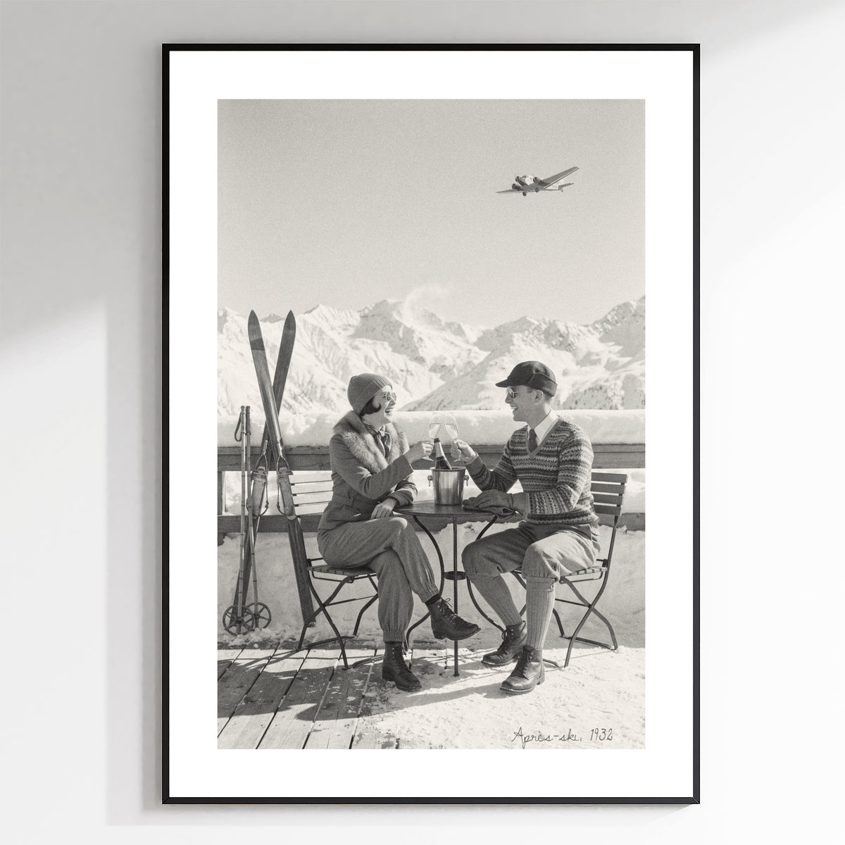 Apres Ski 1932 - Vintage Ski Photo Print