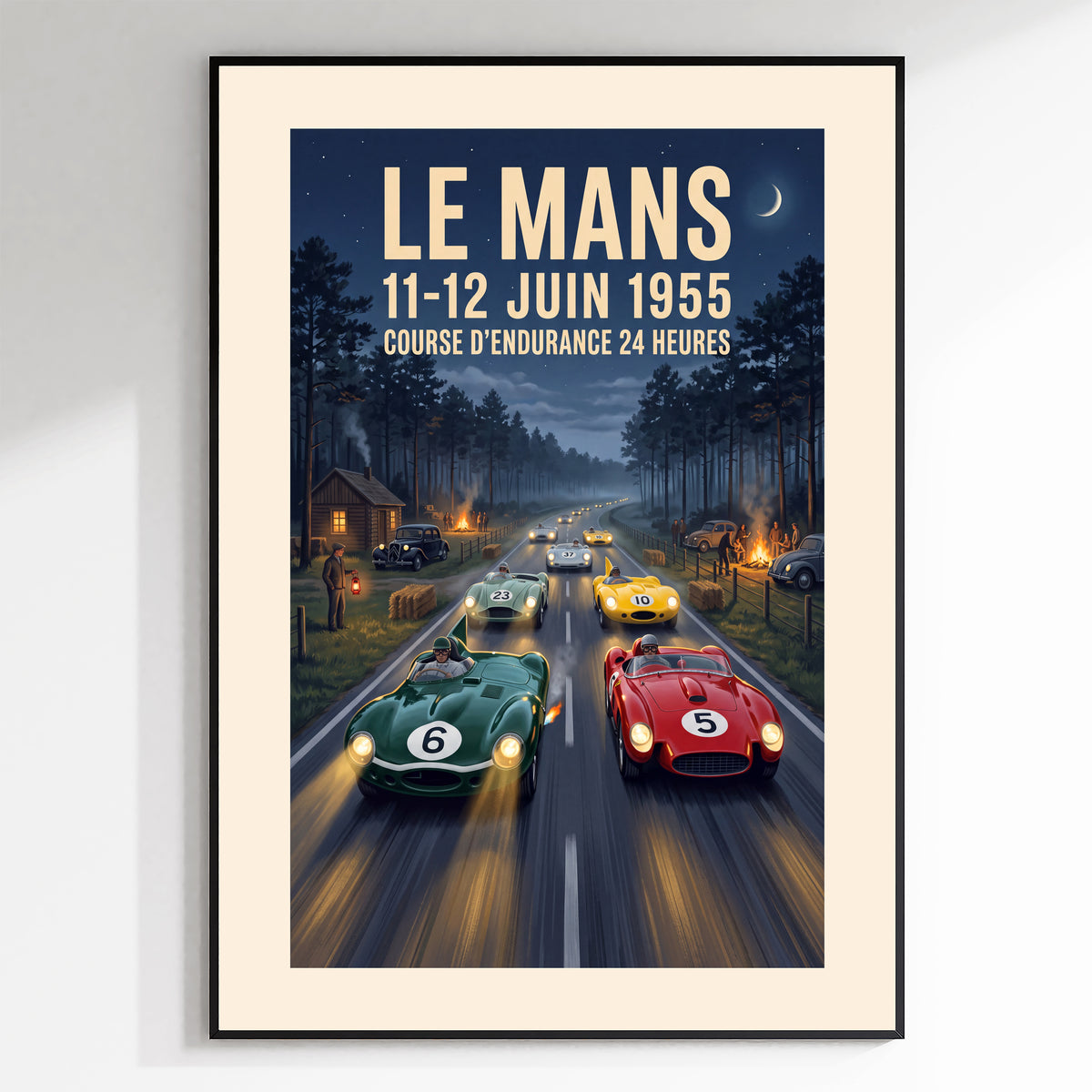Le Mans 1955 — Night Curve poster