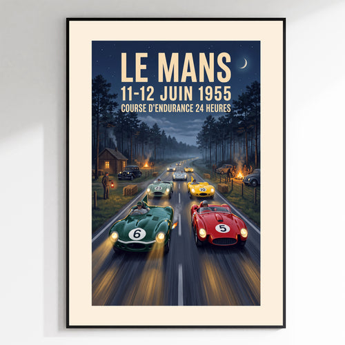 Le Mans 1955 — Night Curve poster