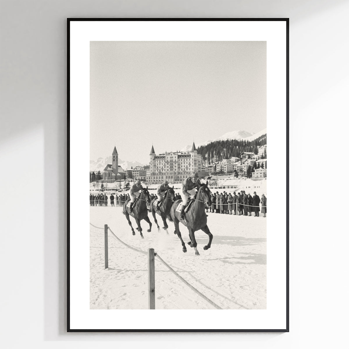 Winter Races 1932 - Vintage Horse Racing Photo Print