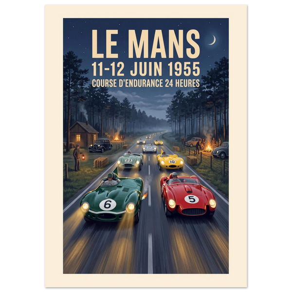 Le Mans 1955 — Night Curve poster