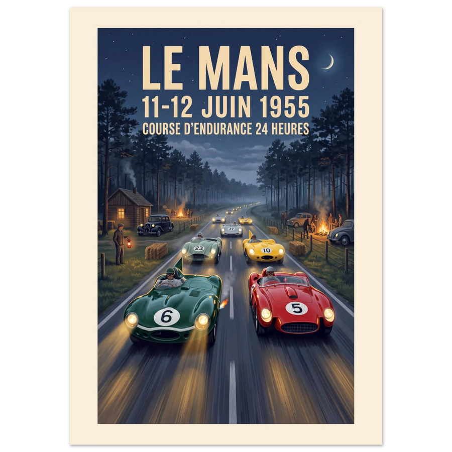 Le Mans 1955 — Night Curve poster