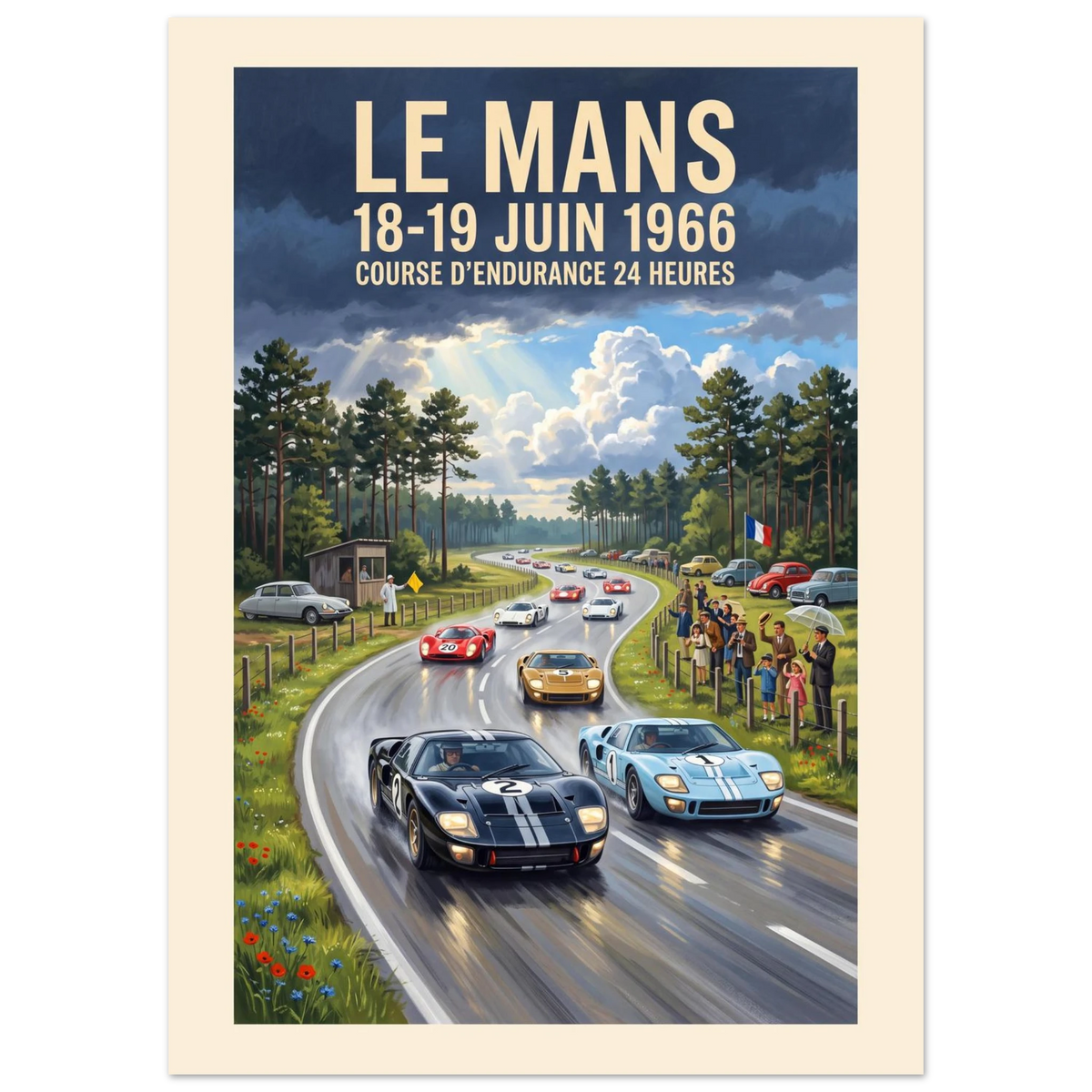 Le Mans 1966 — Daylight Curve poster