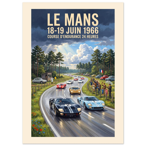 Le Mans 1966 — Daylight Curve poster