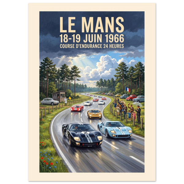 Le Mans 1966 — Daylight Curve poster