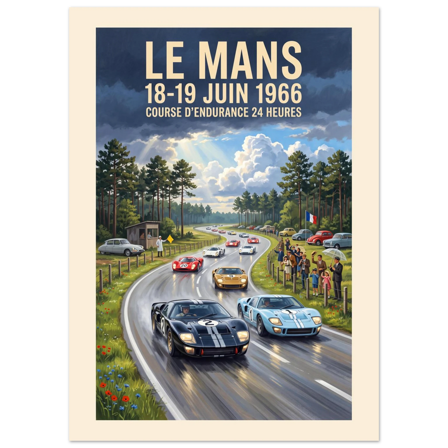 Le Mans 1966 — Daylight Curve poster