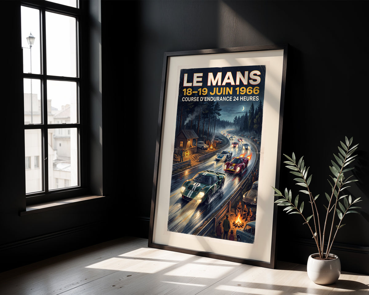 Le Mans 1966 — Night Head-On poster