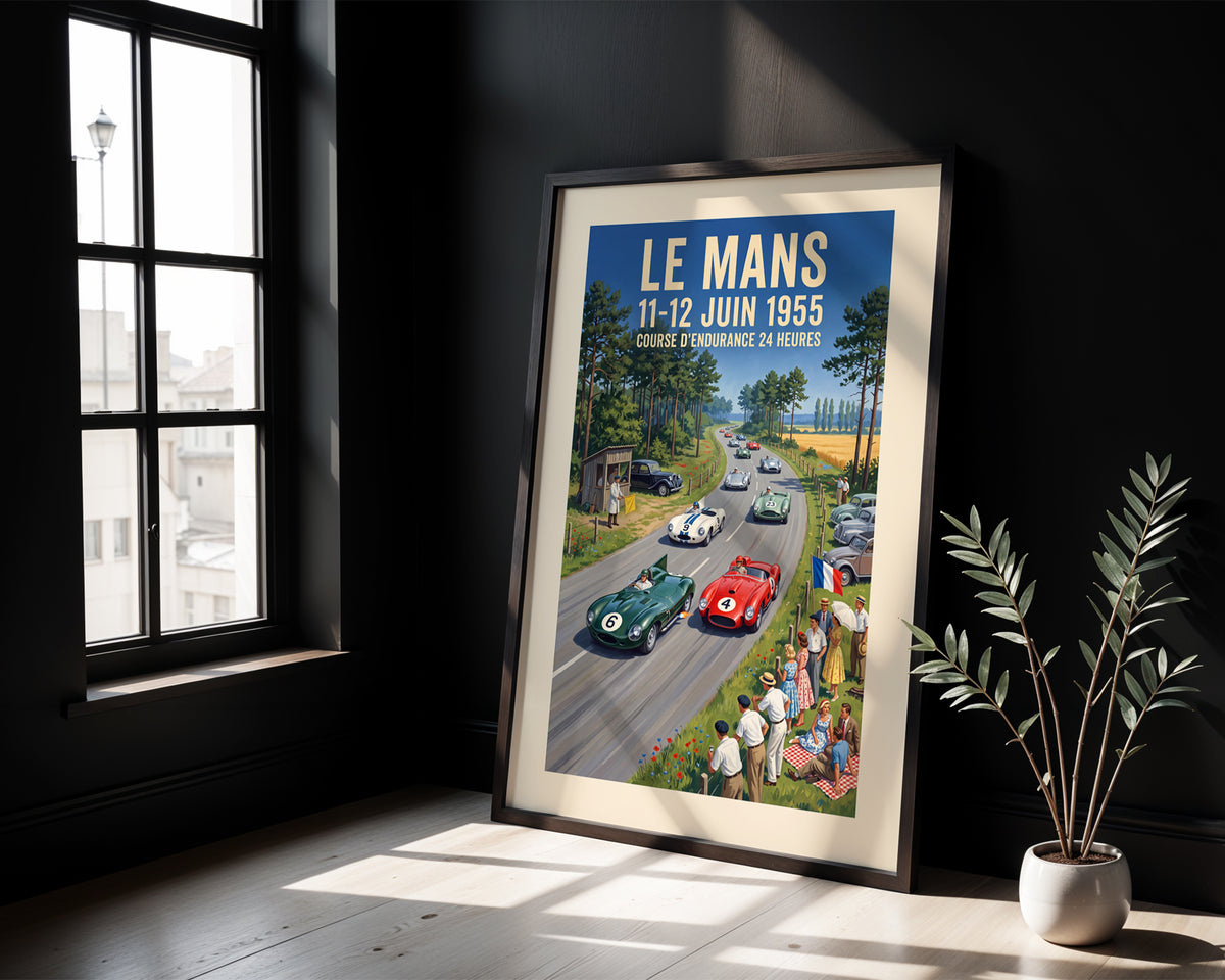 Le Mans 1955 — Daylight Head-On poster
