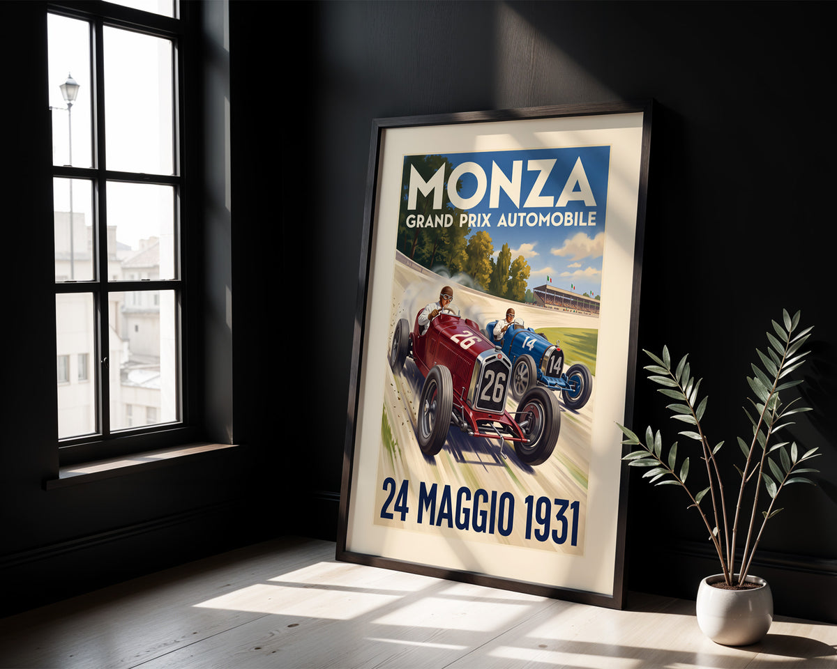 Monza 1931 Grand Prix Poster - Vintage Motor Racing Art