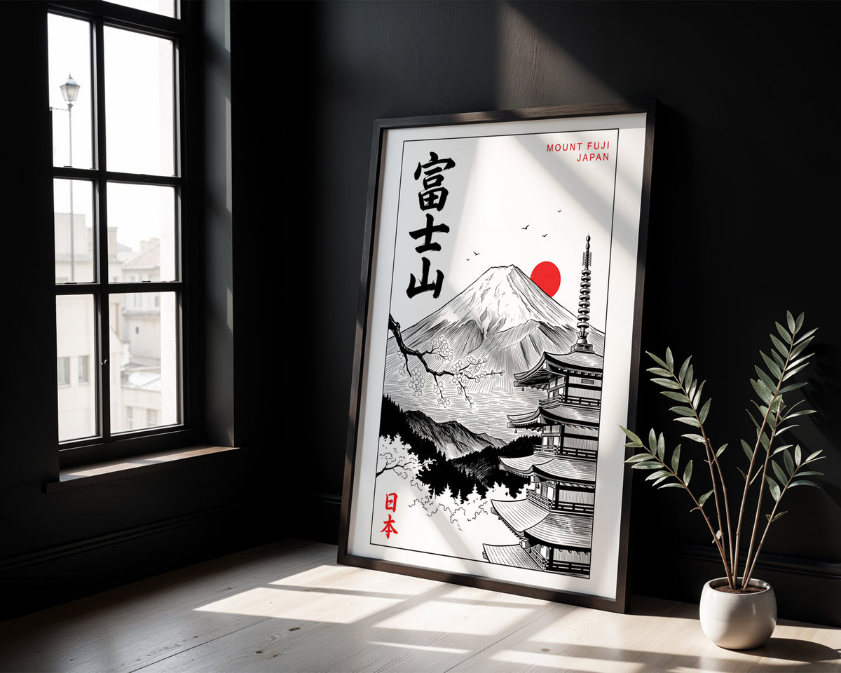 Mount Fuji, Japan - Manga Ink