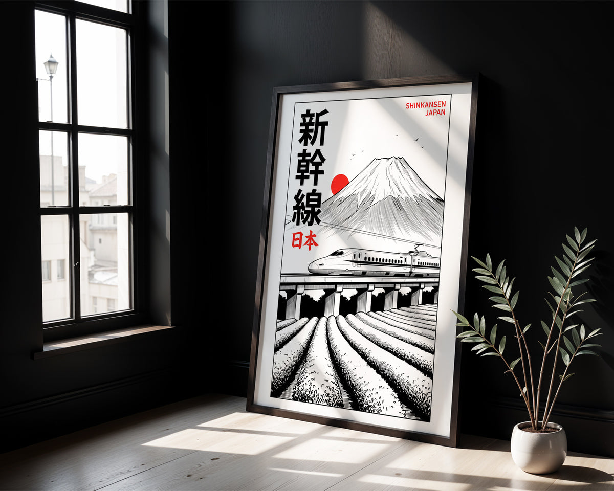 Shinkansen Bullet Train, Japan - Manga Ink