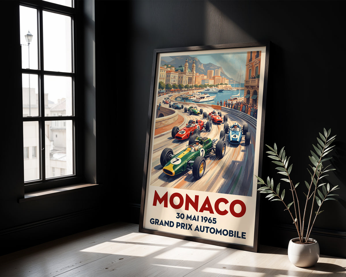 Monaco 1965 — Grand Prix Automobile poster