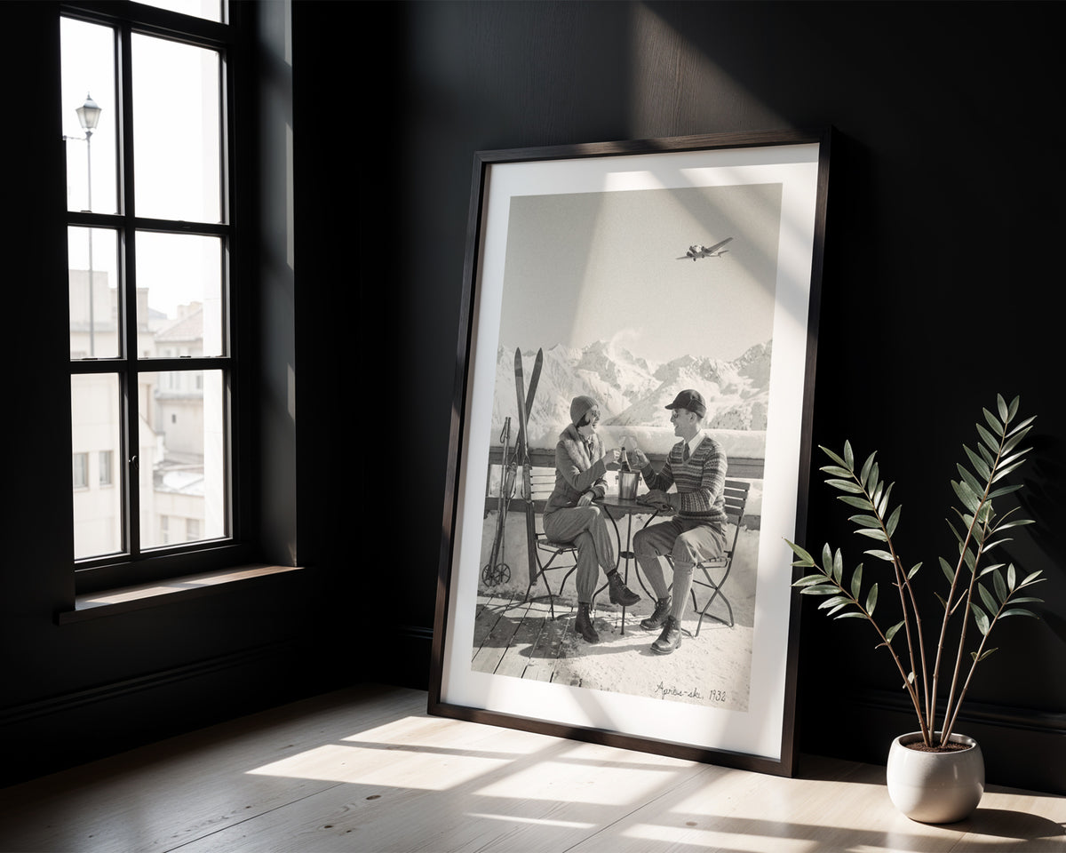 Apres Ski 1932 - Vintage Ski Photo Print