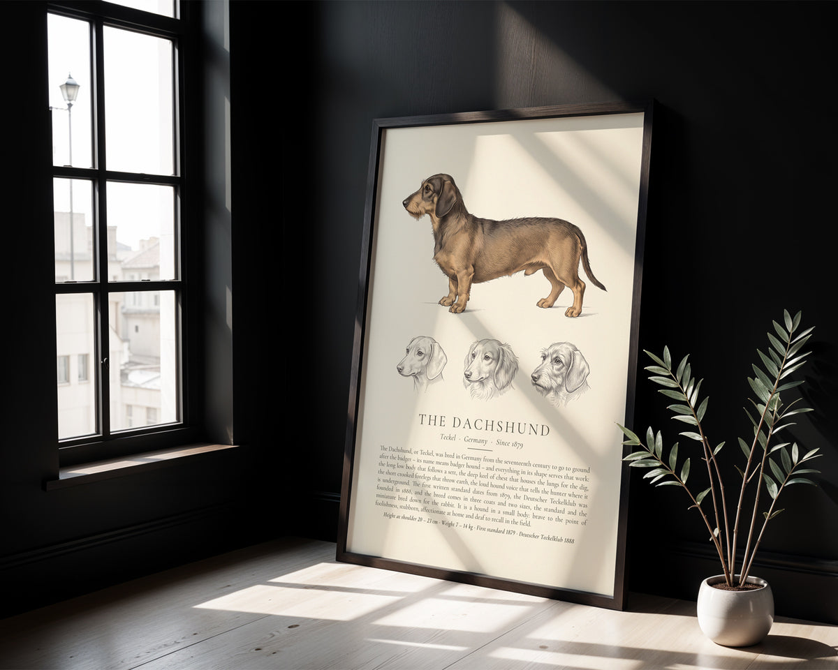 Wire-haired Dachshund Plate - The Kennel Book