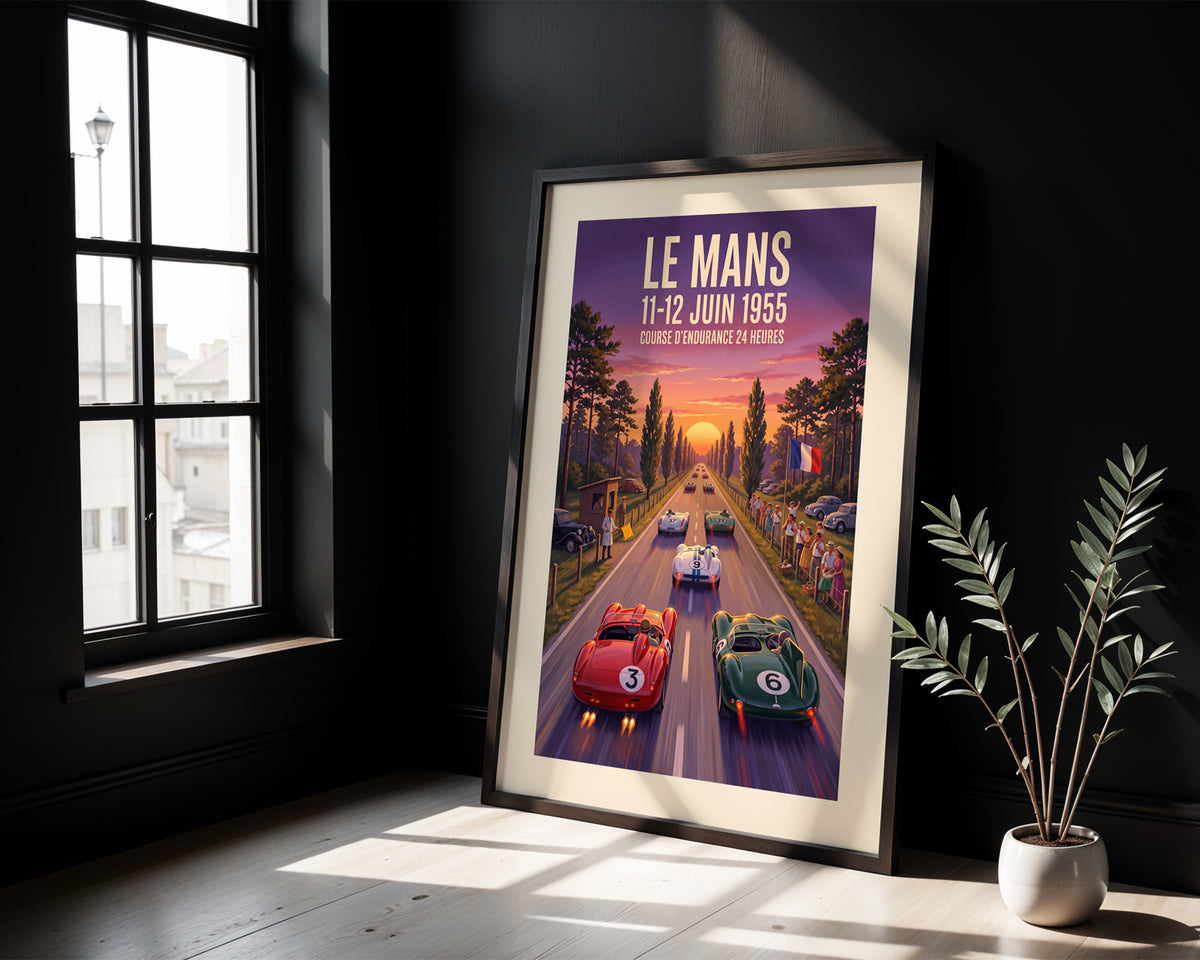 Le Mans 1955 — Night Head-On poster