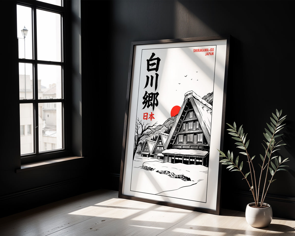 Shirakawa-go, Japan - Manga Ink
