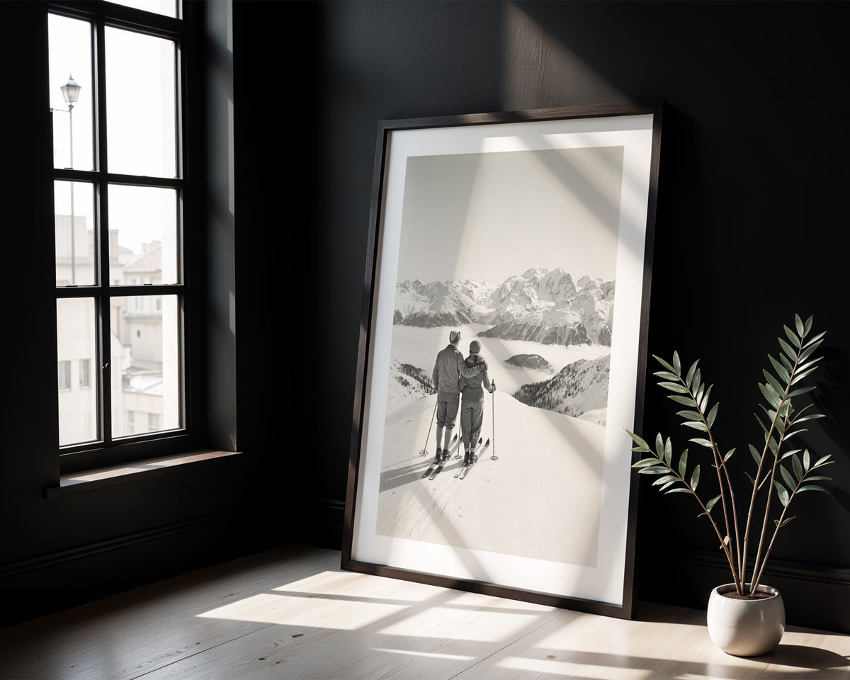 The Summit 1932 - Vintage Ski Photo Print