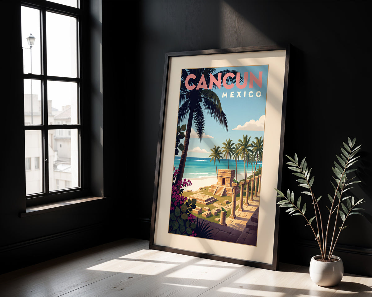 Cancun — Mexico · Beach poster
