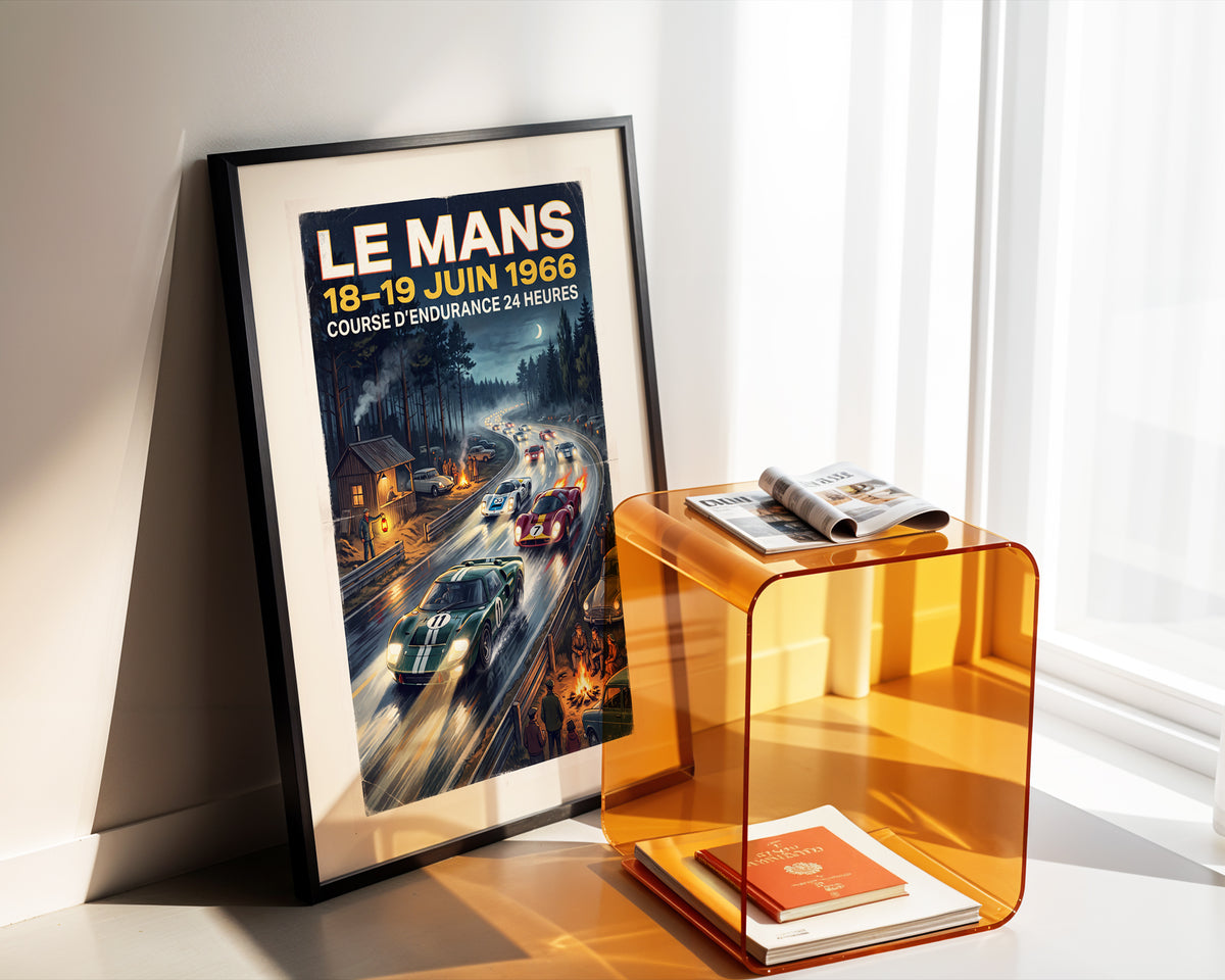 Le Mans 1966 — Night Head-On poster