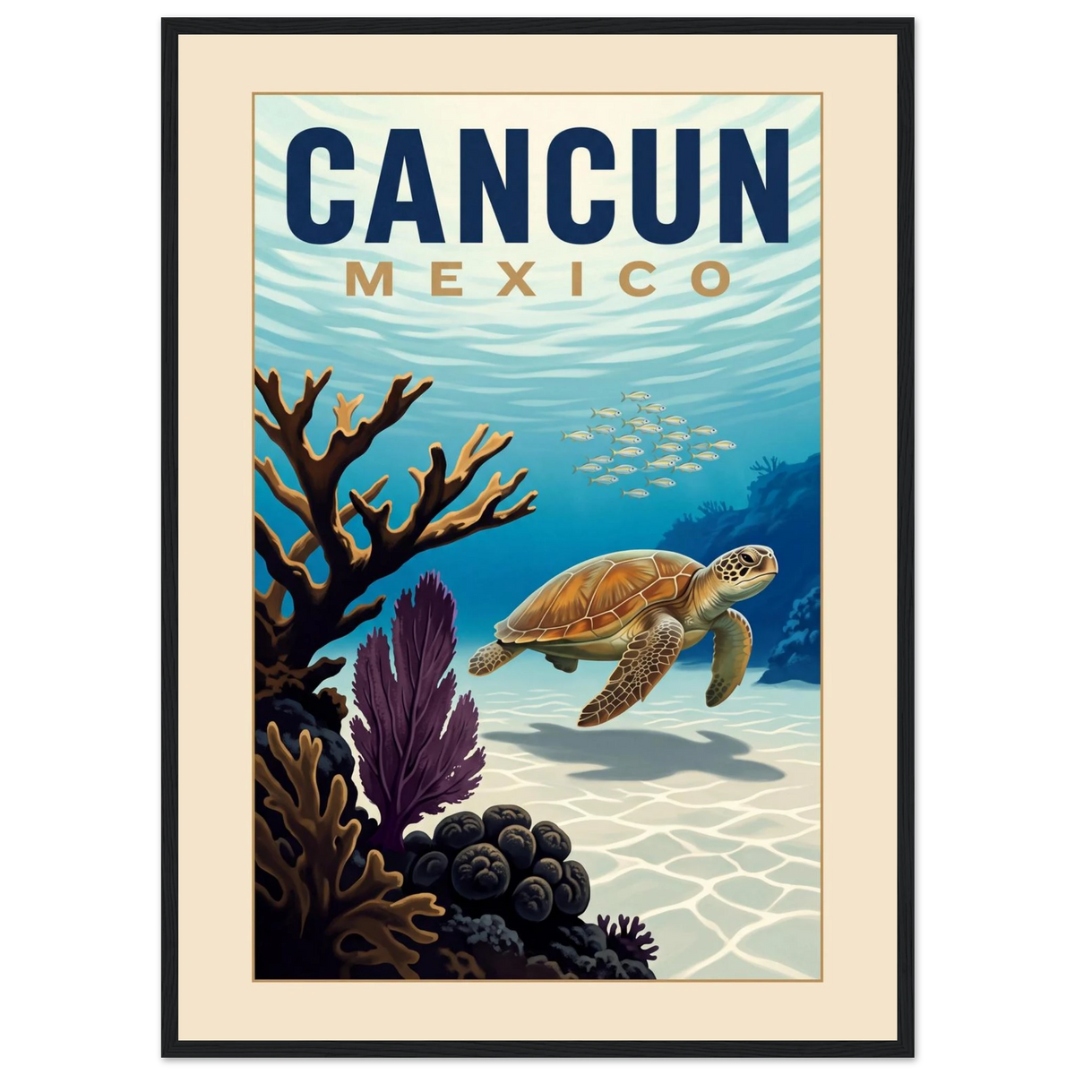 Cancun — Mexico · Reef poster