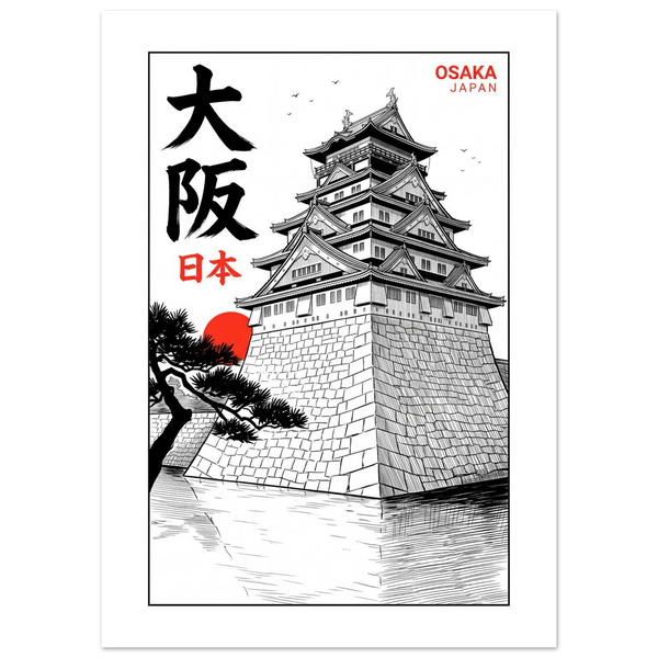 Osaka, Japan - Manga Ink manga ink poster