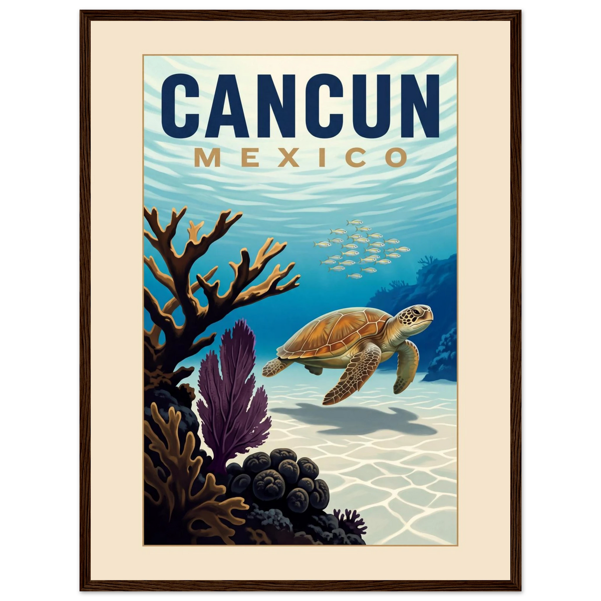 Cancun — Mexico · Reef poster