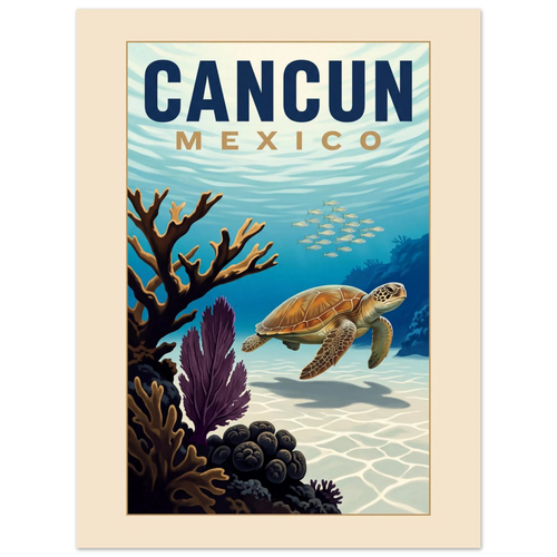 Cancun — Mexico · Reef poster