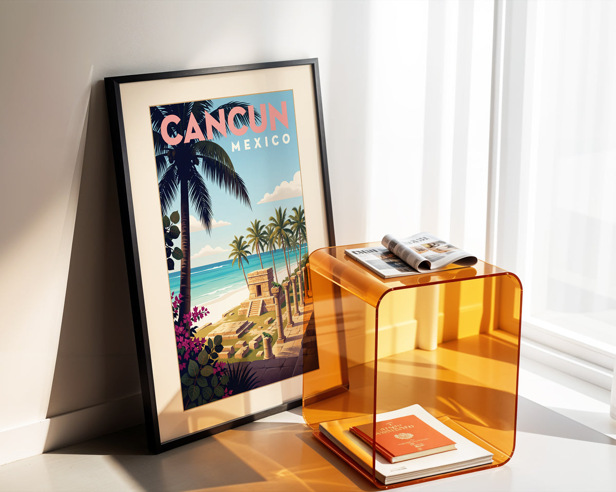 Cancun — Mexico · Beach poster