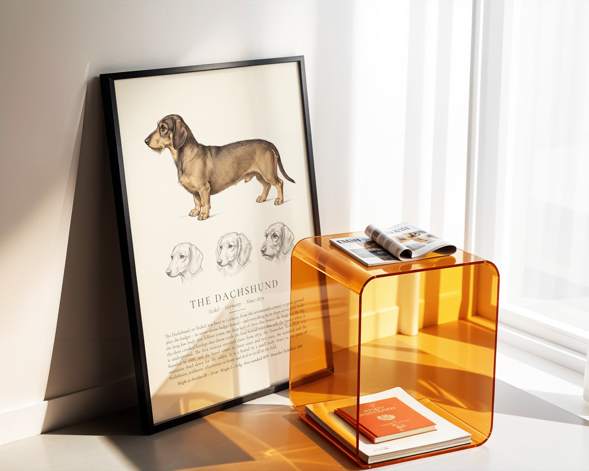 Wire-haired Dachshund Plate - The Kennel Book