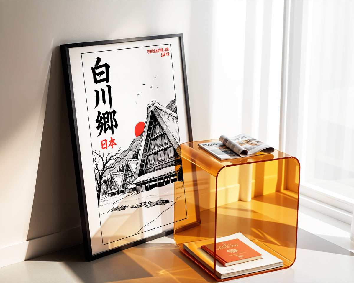 Shirakawa-go, Japan - Manga Ink