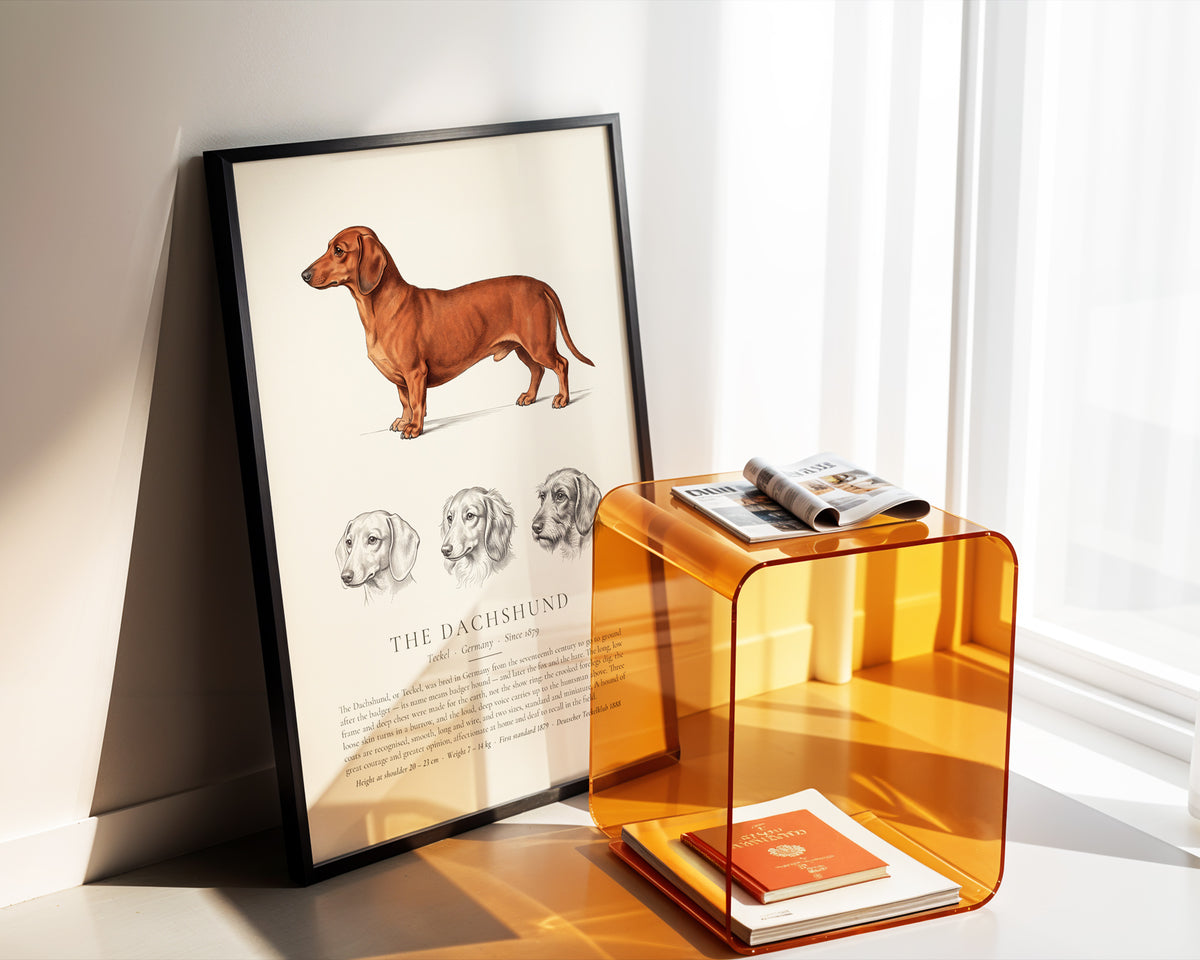 Smooth-haired Dachshund Plate - The Kennel Book