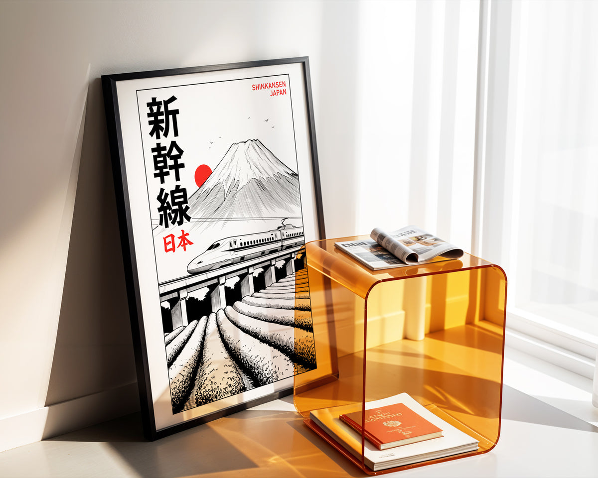 Shinkansen Bullet Train, Japan - Manga Ink