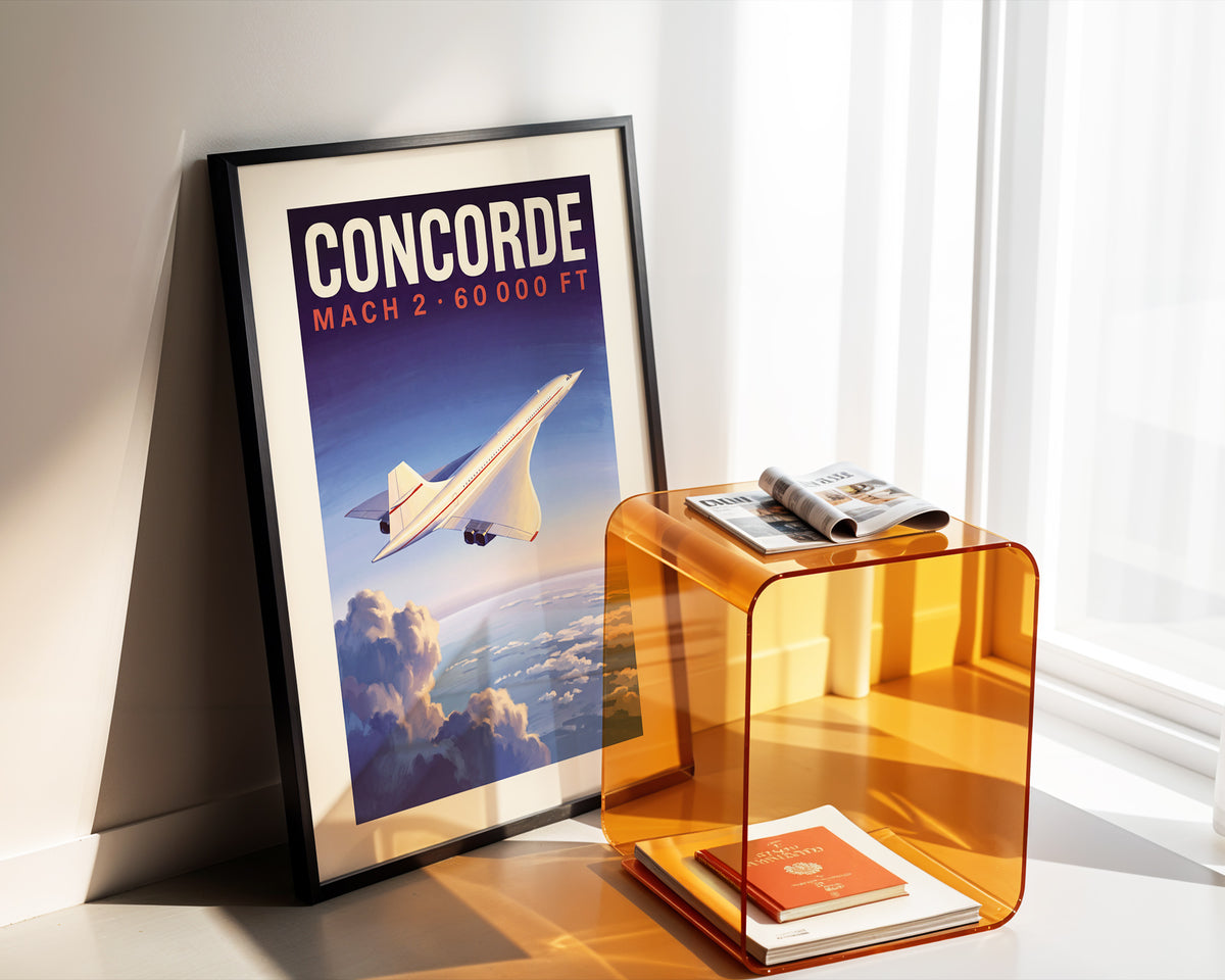 Concorde — Mach 2 · 60 000 ft poster