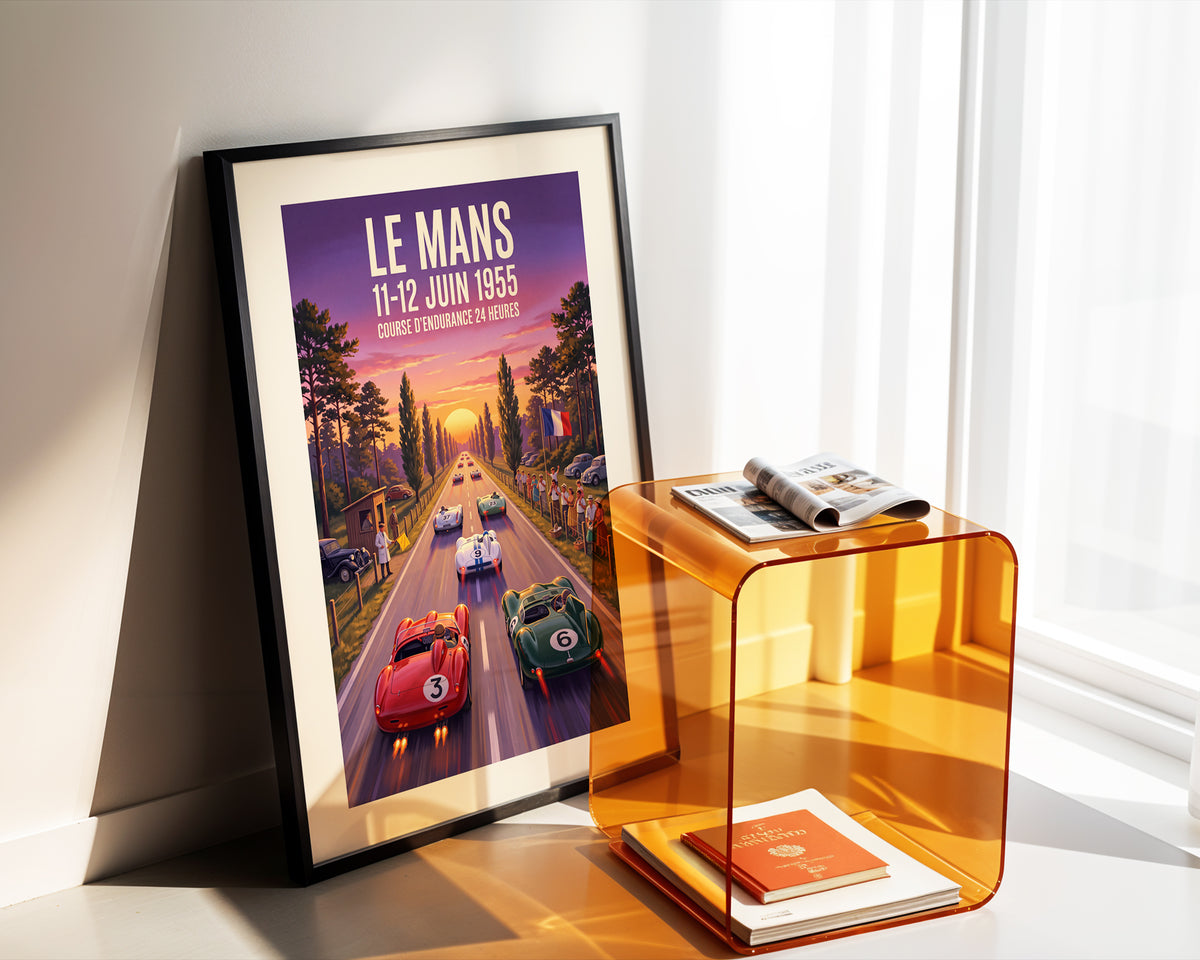 Le Mans 1955 — Night Head-On poster