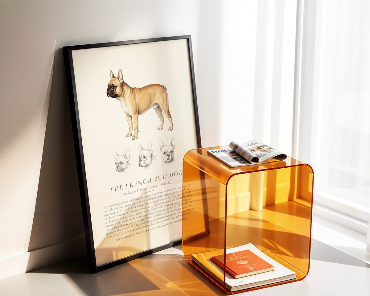 Fawn French Bulldog Plate - The Kennel Book