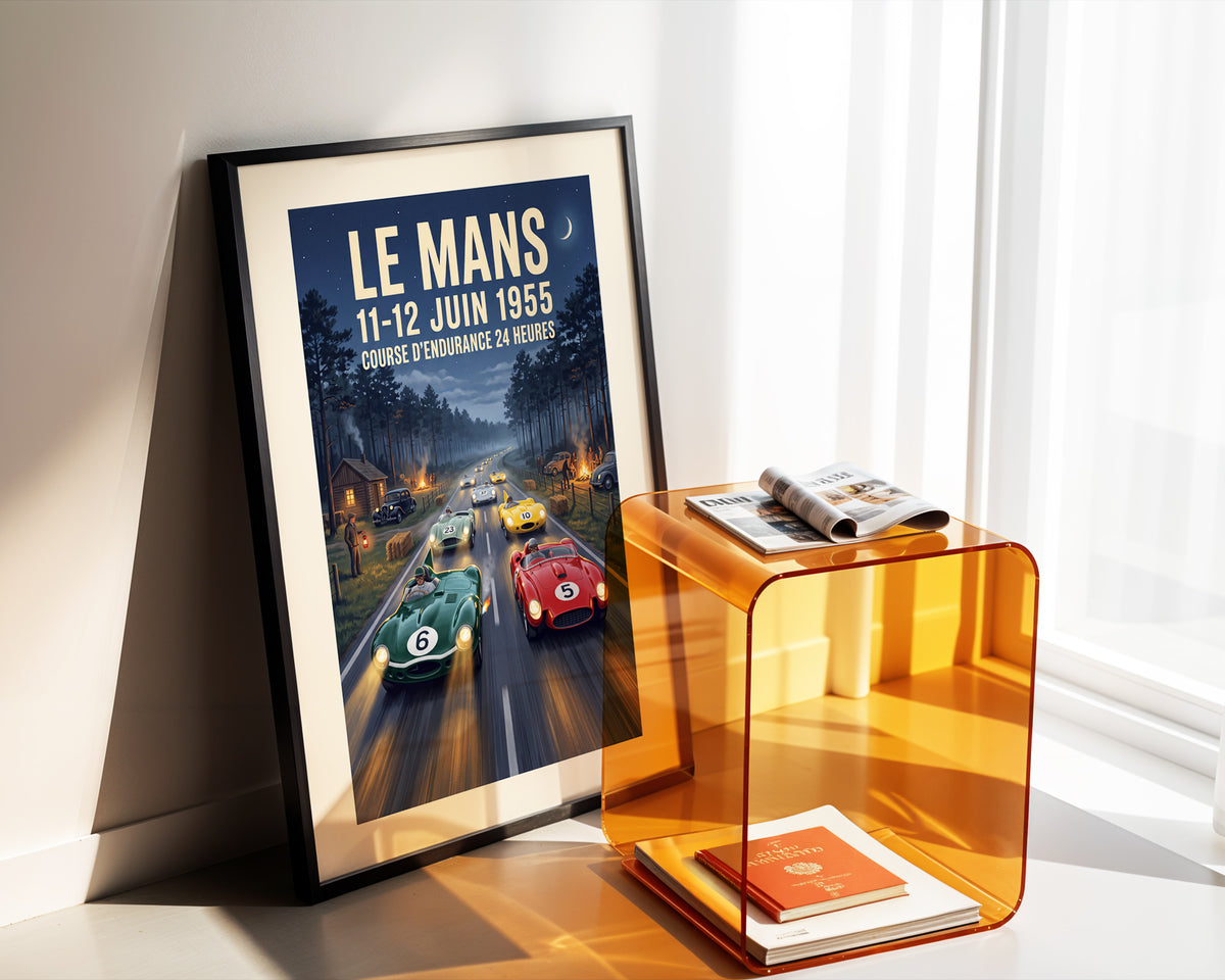 Le Mans 1955 — Night Curve poster