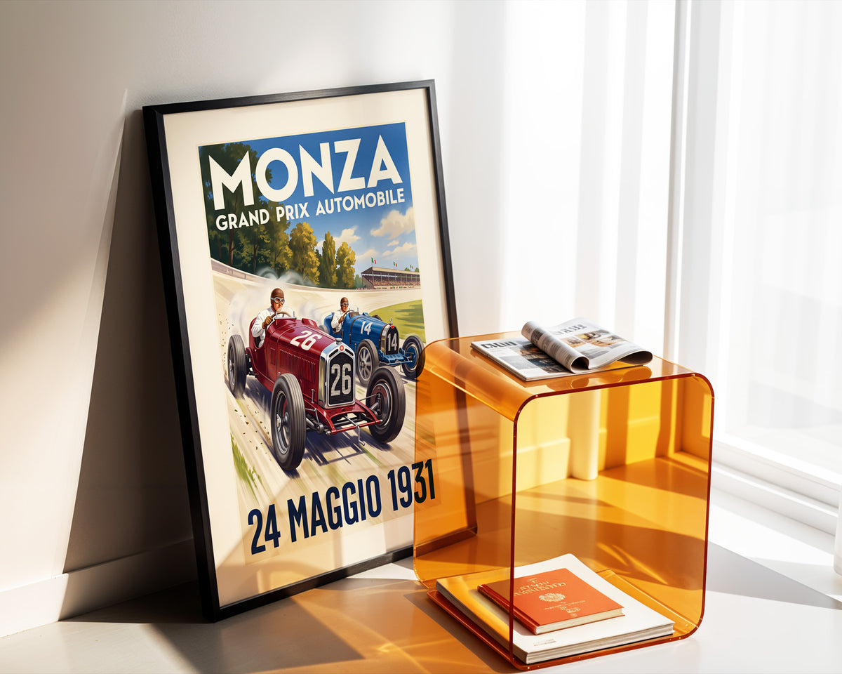 Monza 1931 Grand Prix Poster - Vintage Motor Racing Art