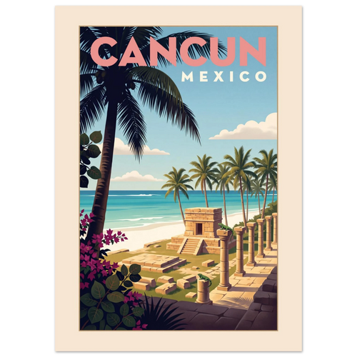 Cancun — Mexico · Beach poster