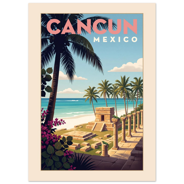 Cancun — Mexico · Beach poster